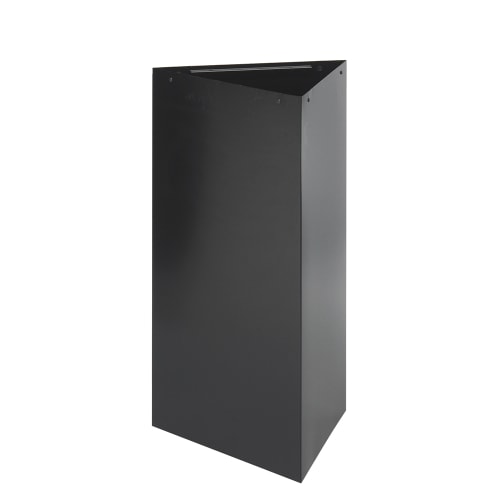 Safco Trifecta 21 Gallon Waste Receptacle 38 Inch Base, Black